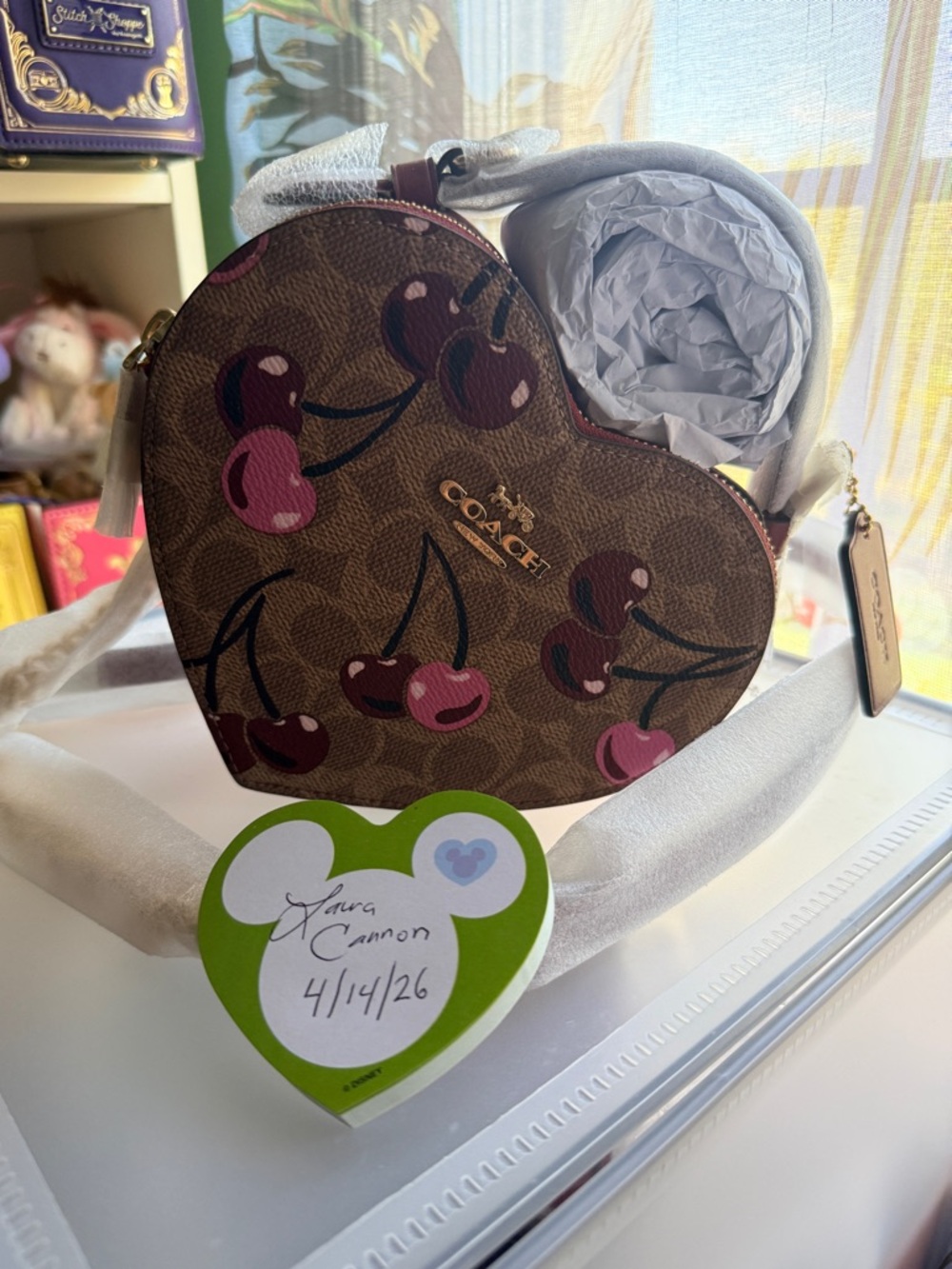 Coach Cherry Heart Crossbody Bag NWT